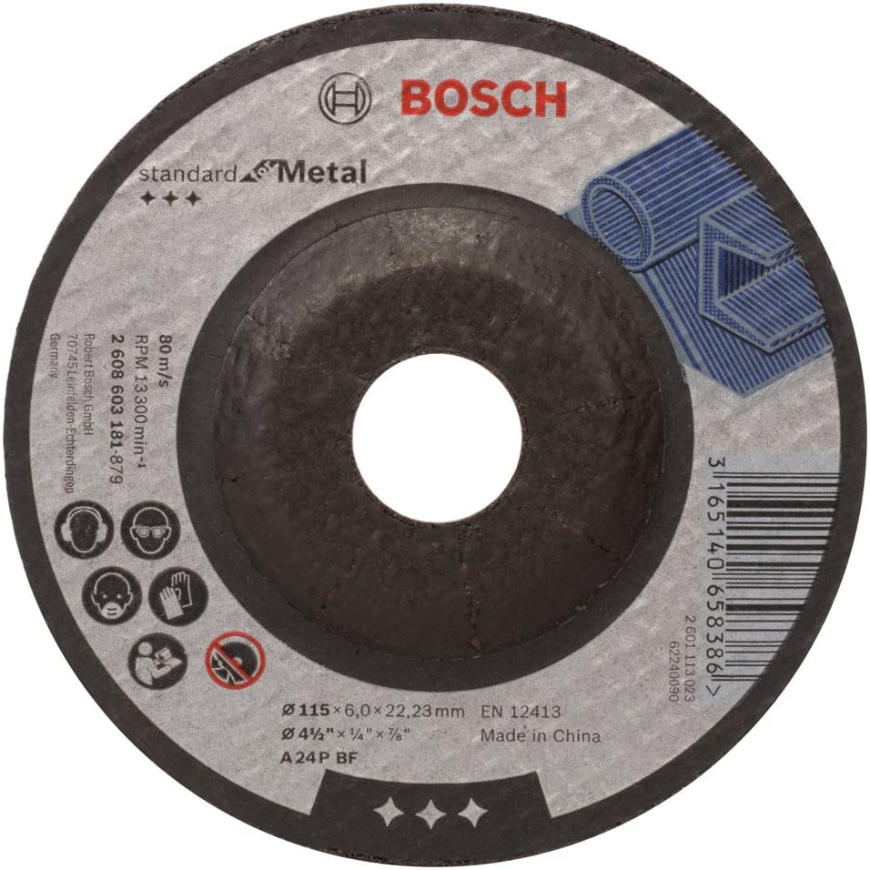 Disco Abrasivo 4 1/2" Pilir, Desbaste metal BOSCH Guatemala 2608600218
