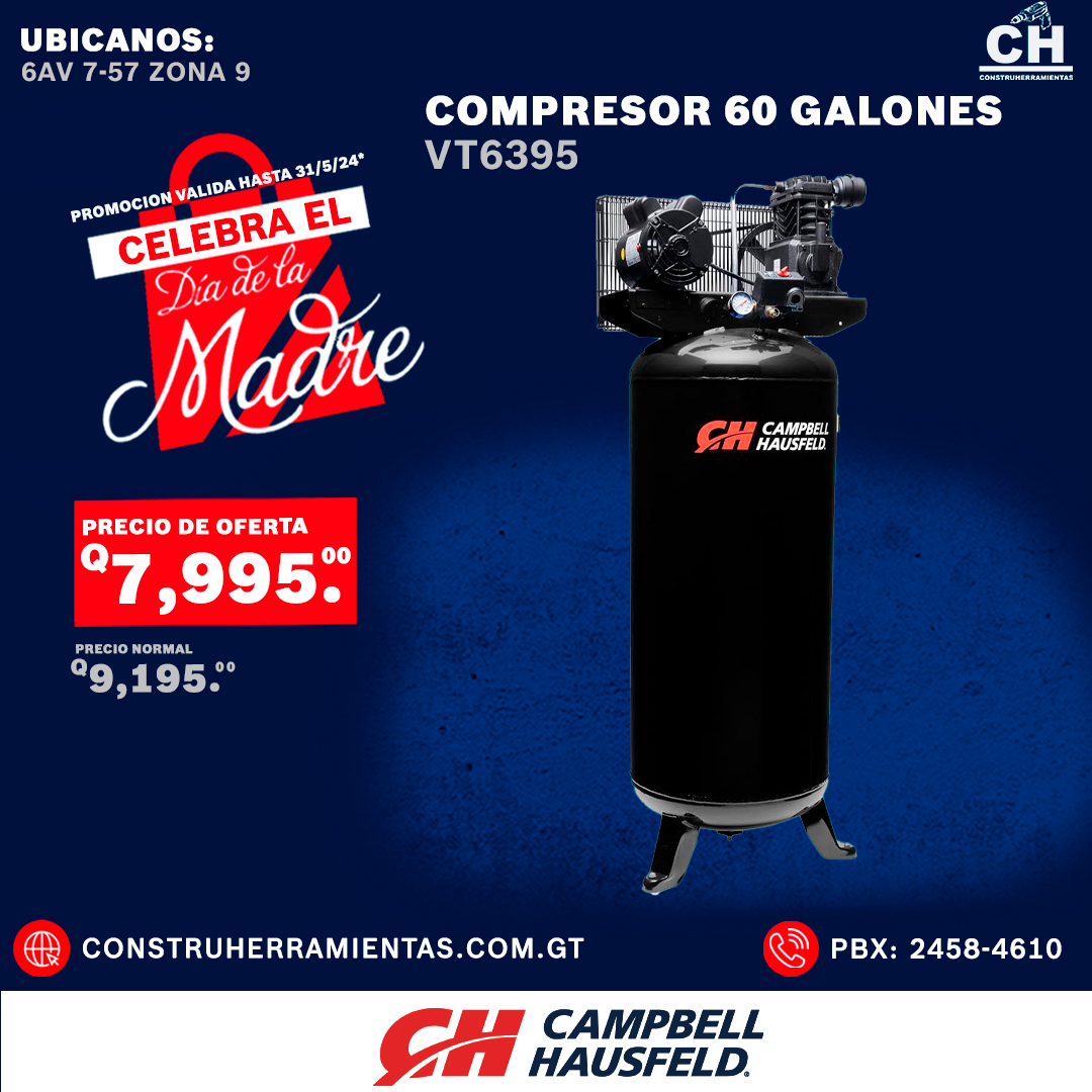 Compresor 60 Galones VT6195  Campbell Hausfeld Guatemala