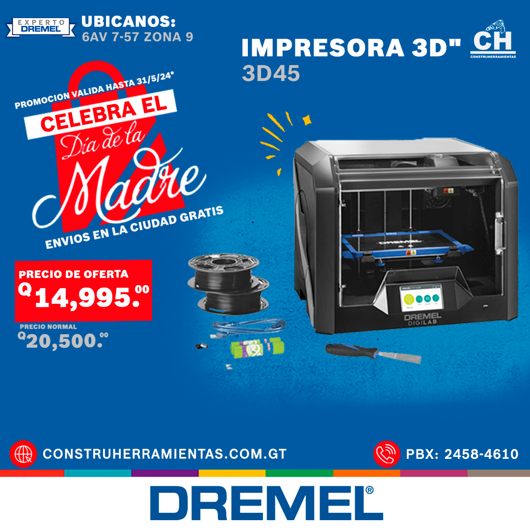 Impresora DREMEL GUATEMALA 3D45 DIGILAB
